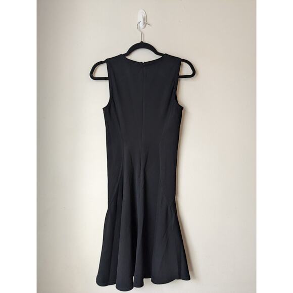 Theory Stretch Nylon Black Mod Panel Dress Retail $ 345 Size Small EUC - Picture 4 of 10